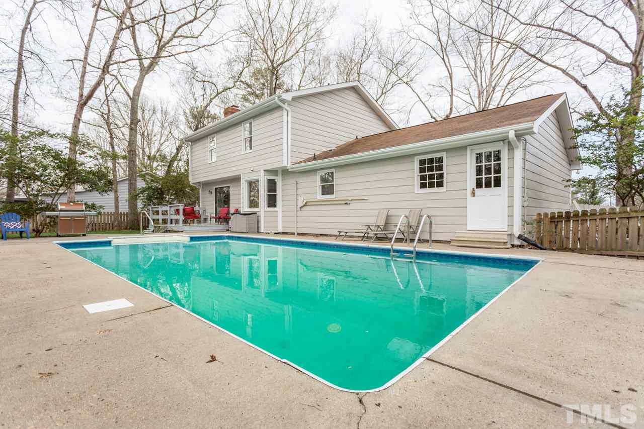 7216 Ray Road Raleigh, NC 27613 - Photo 3 of 25 Great value to find a home in North Raleigh with a swimming pool! New sand filter 2017. New Pool Liner and New Cover 2010. Fenced Backyard.