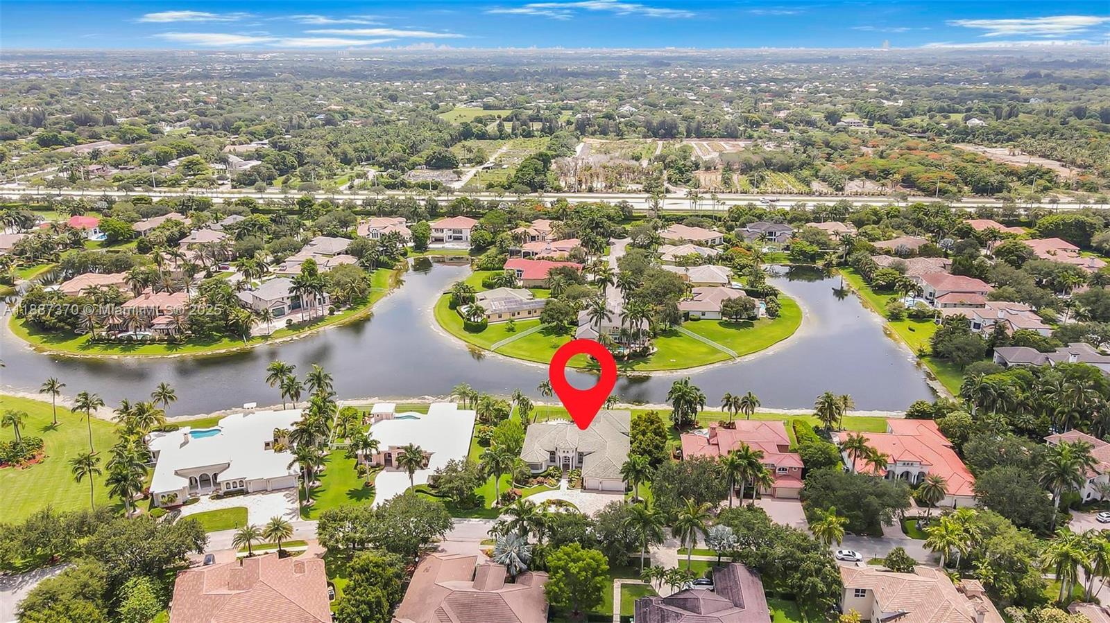 3250 West Stonebrook Circle Davie, FL 33330 - Photo 67 of 73 an aerial view of residential houses with outdoor space and trees