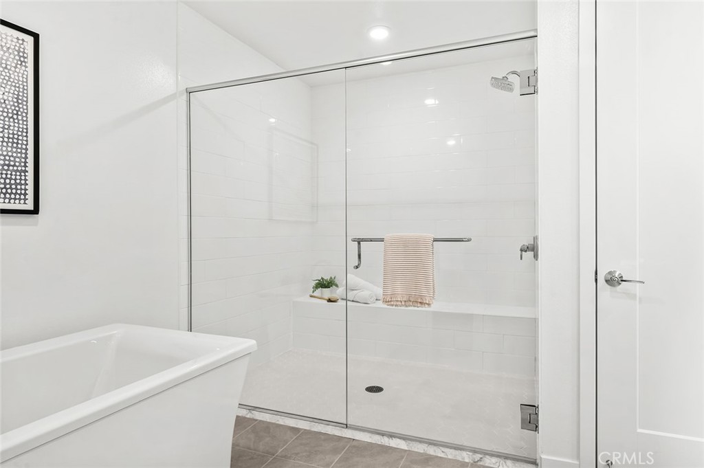 3604 Rivington Irvine, CA 92612 - Photo 30 of 54 a bathroom with a shower and a sink