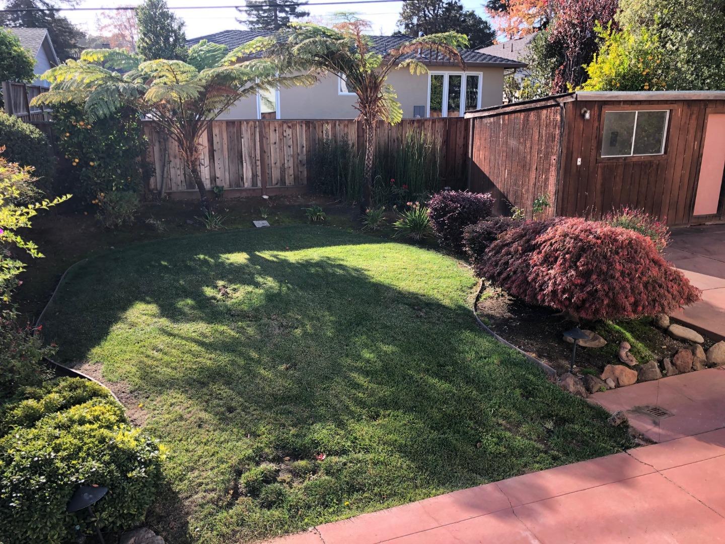 538 Maple Street San Mateo, CA 94402 - Photo 10 of 11 a backyard of a house with lots of green space