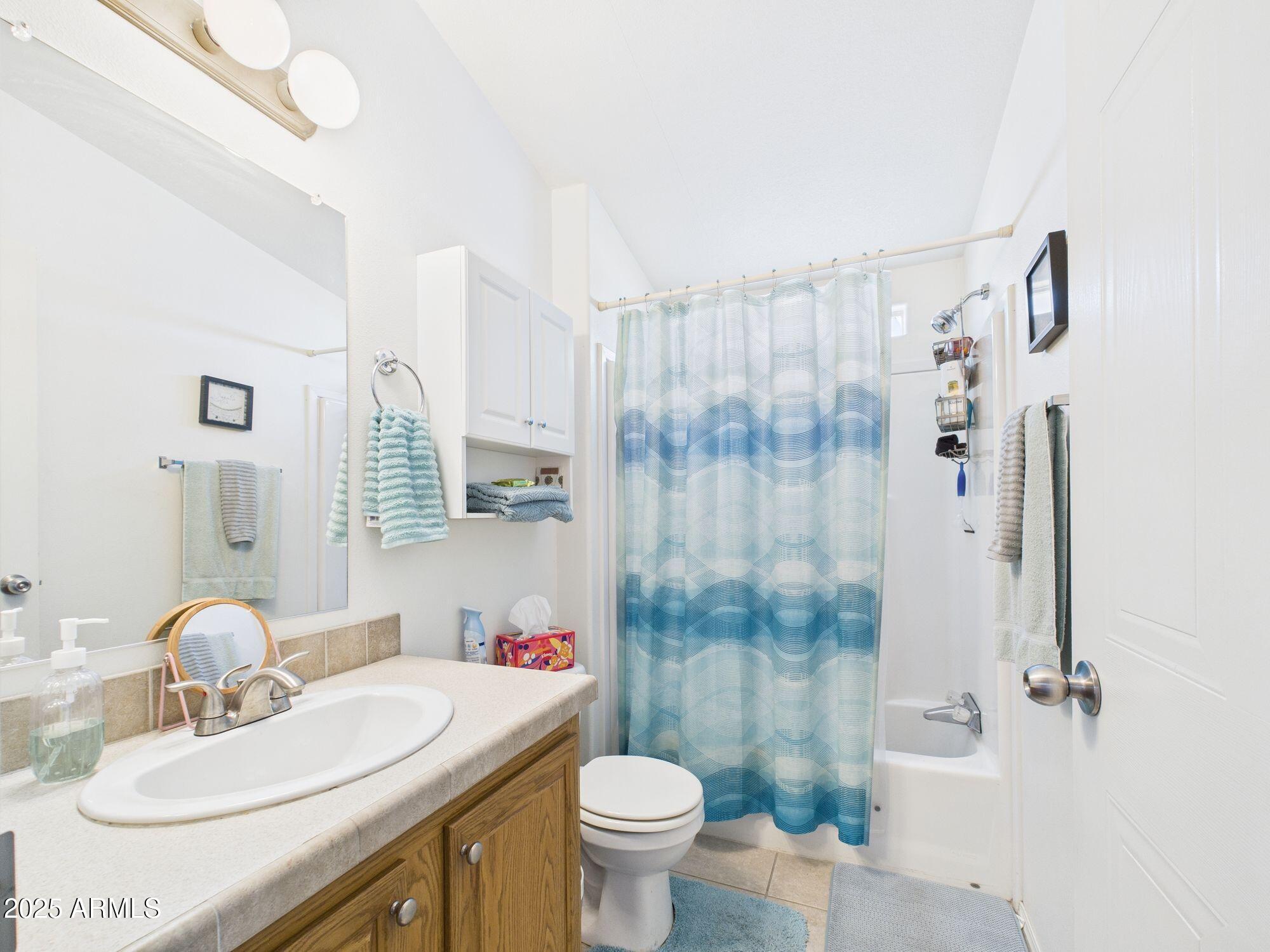 3104 East Broadway Road, Unit 230 Mesa, AZ 85204 - Photo 12 of 24 a bathroom with a sink toilet and shower