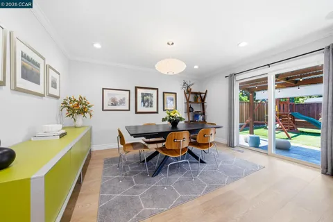 a view of outdoor space with wooden floor