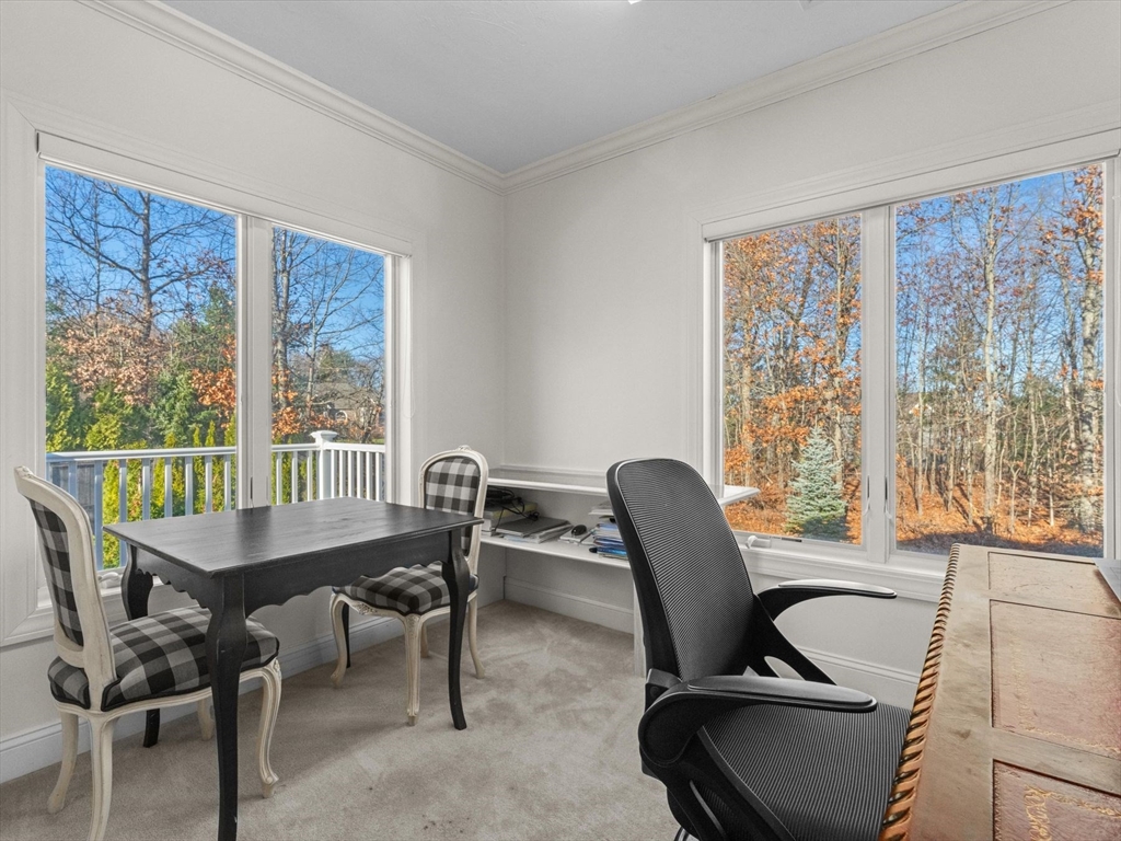 4 Quick Farm Road Westborough, MA 01581 - Photo 30 of 42 a view of a dining room with furniture window and outside view