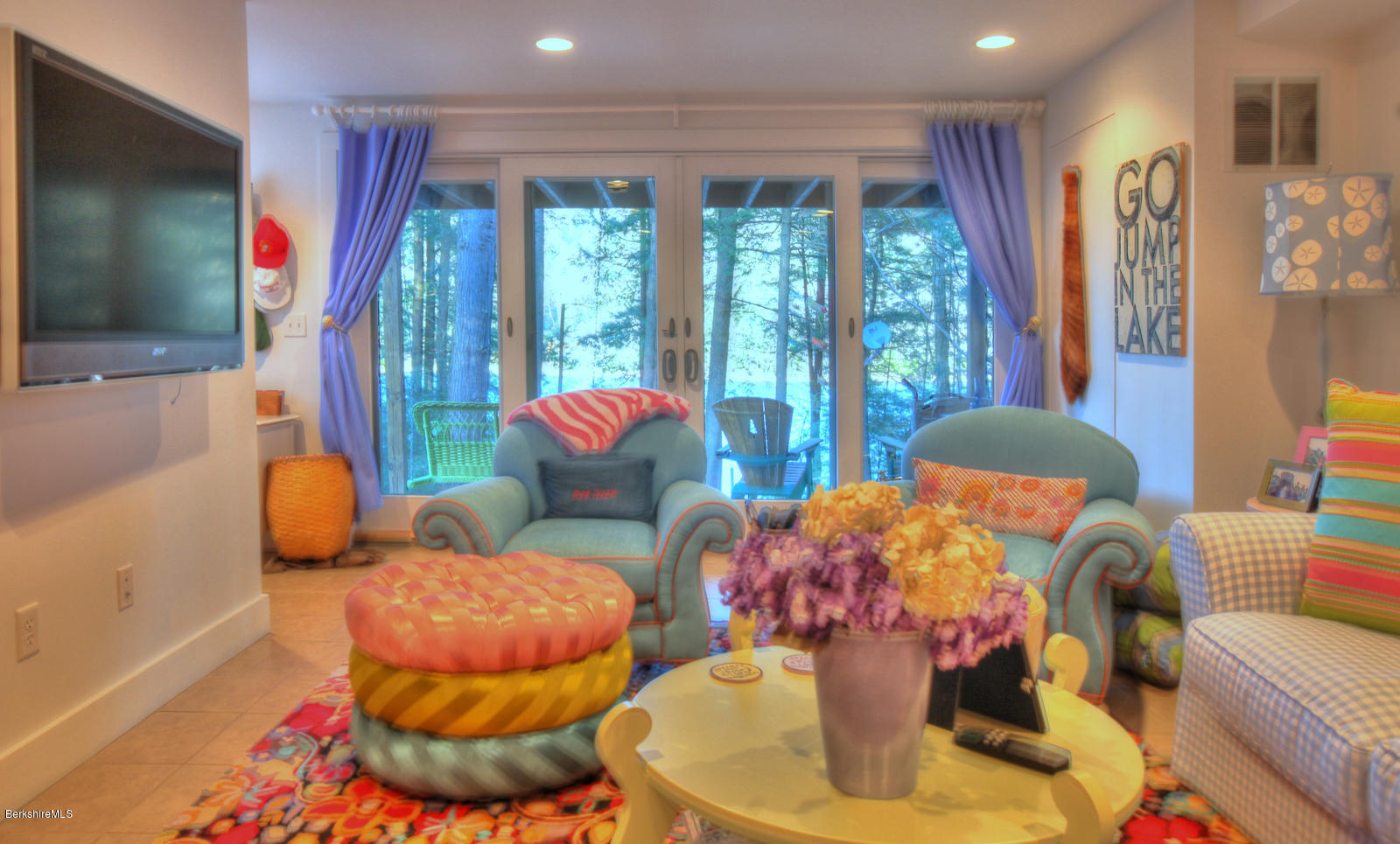 34 Bidwell Road Monterey, MA 01245 - Photo 24 of 37 a living room with furniture and a large window