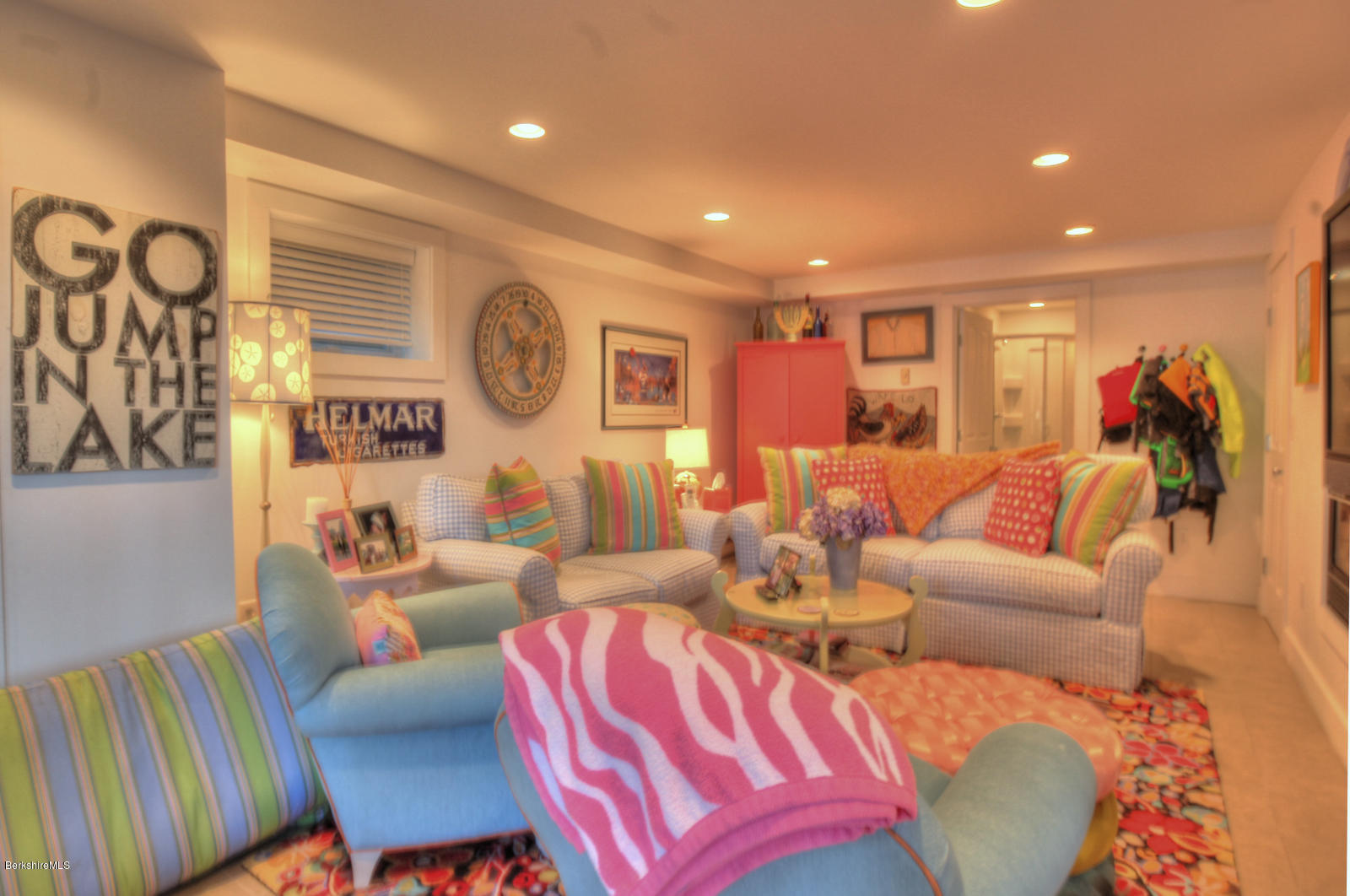 34 Bidwell Road Monterey, MA 01245 - Photo 25 of 37 a living room with furniture and a large window