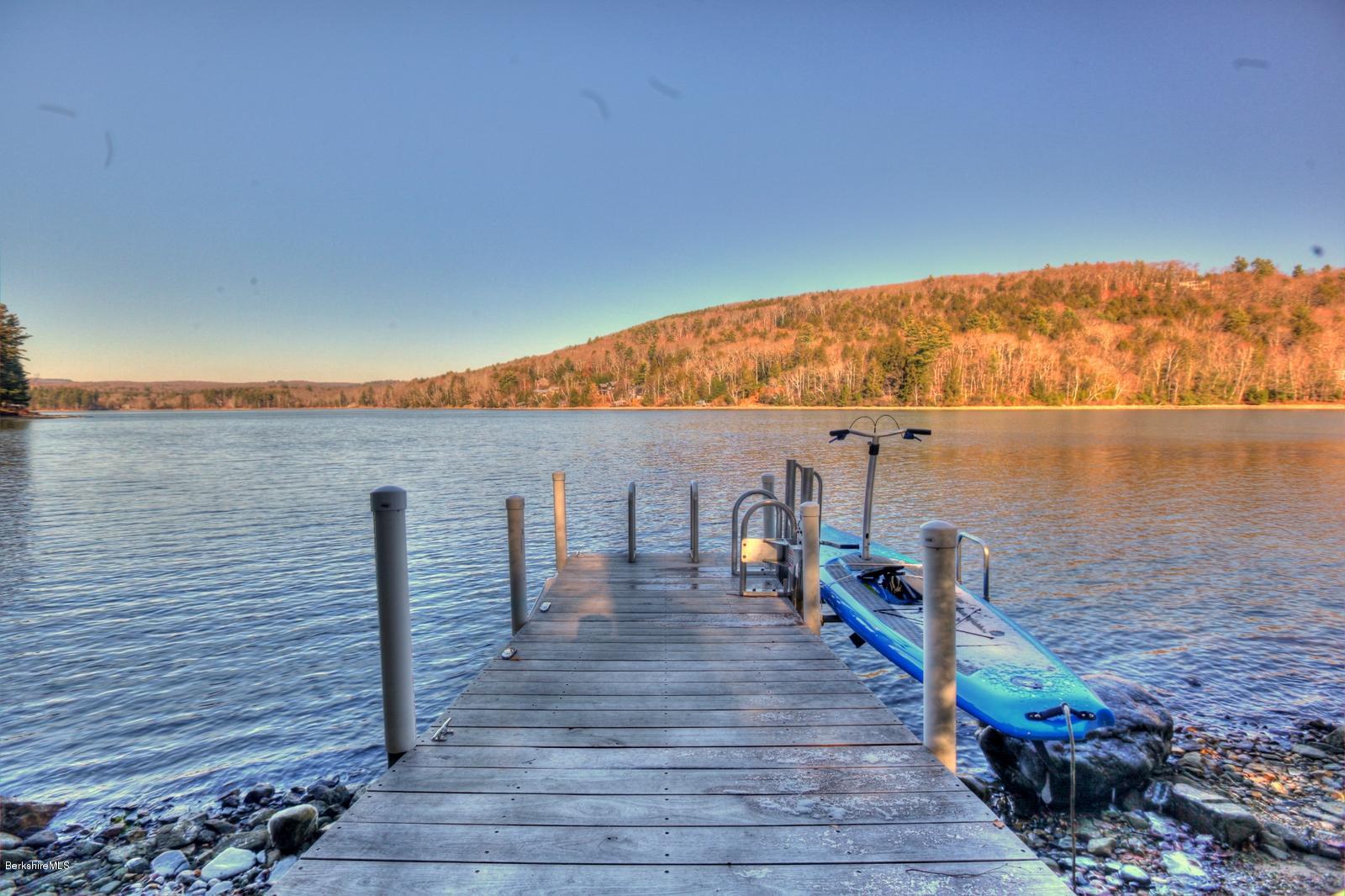 34 Bidwell Road Monterey, MA 01245 - Photo 31 of 37 a view of outdoor space with wooden floor and lake view