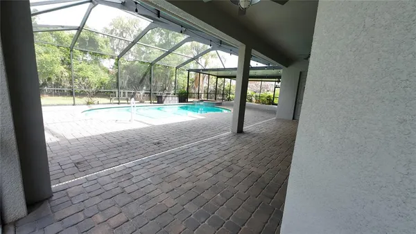a view of a floor to ceiling window with an outdoor view