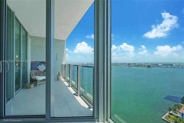 a view of a balcony