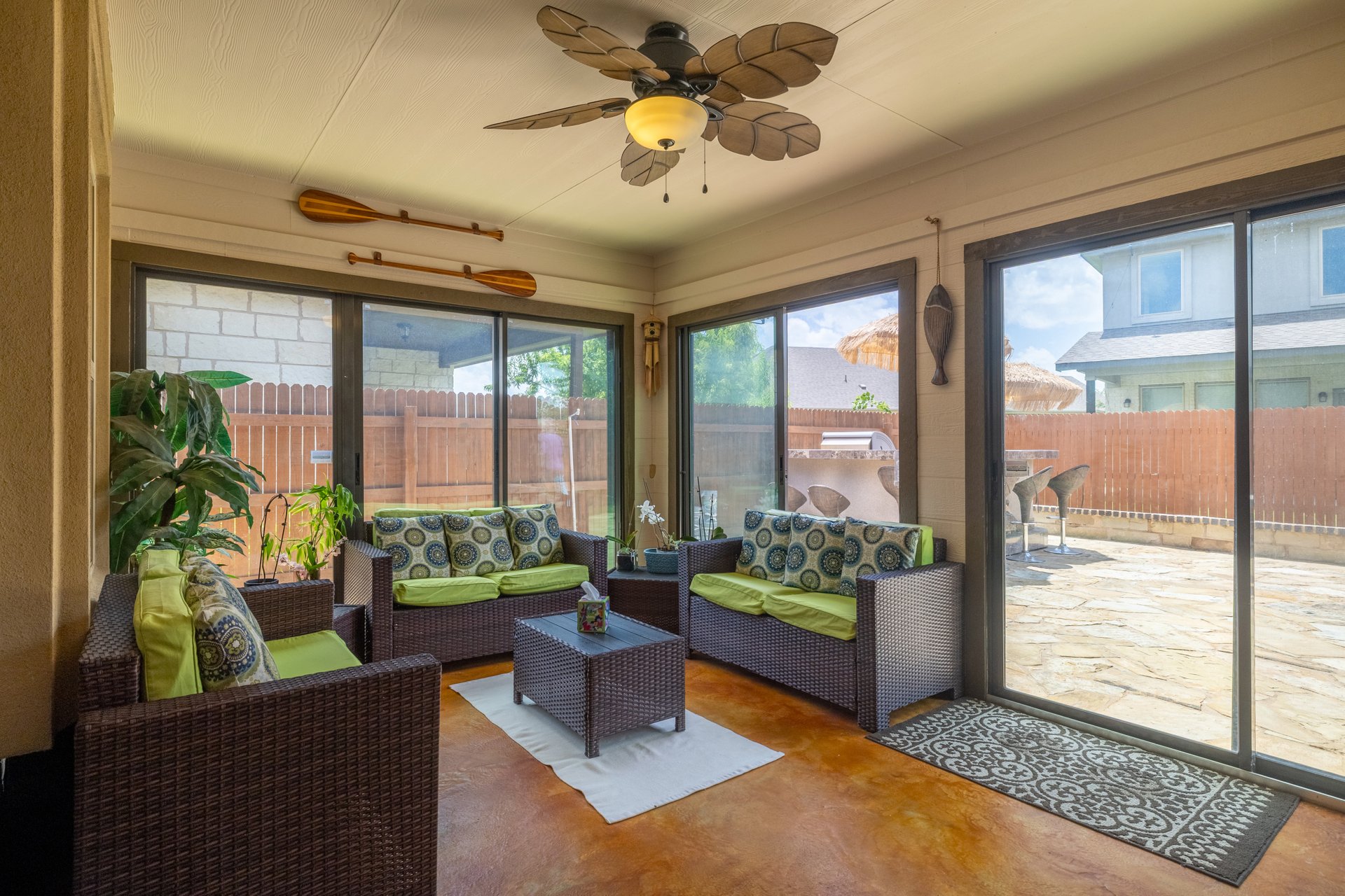 2524 Muzzie Lane Leander, TX 78641 - Photo 28 of 40 Screened and glassed in back patio/sunroom