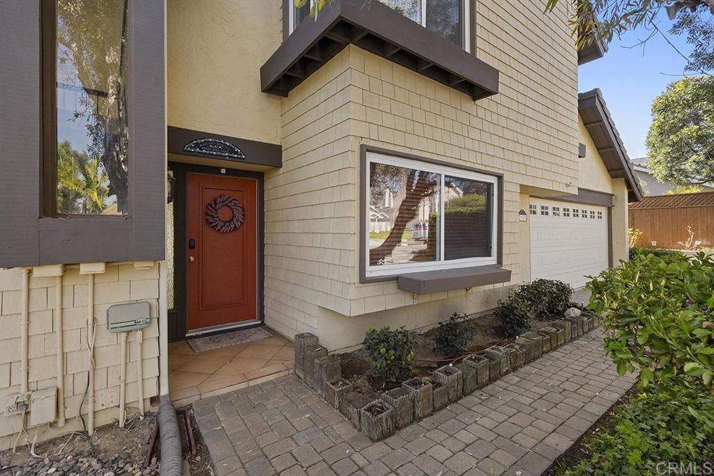 a front view of a house