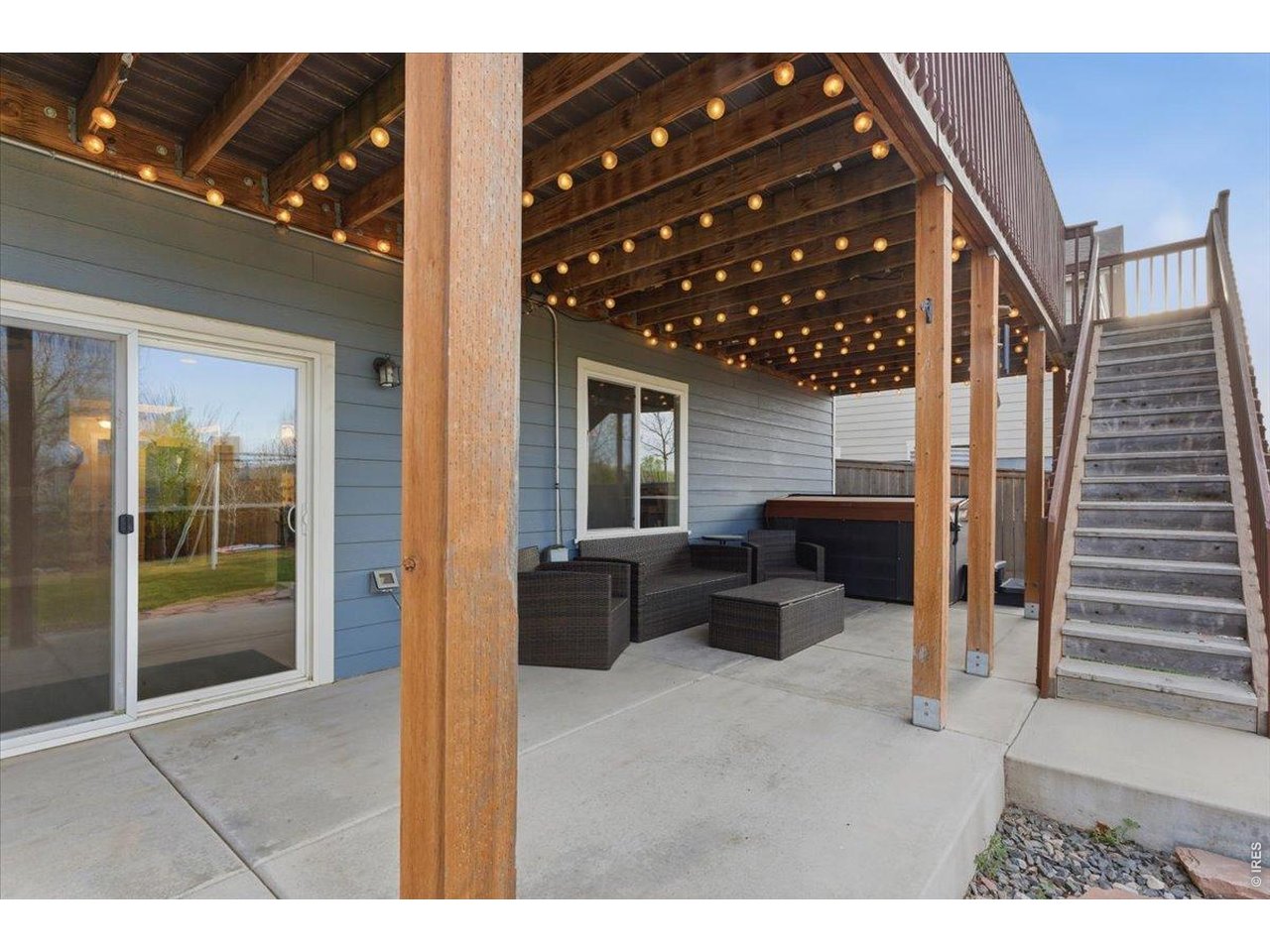 1148 Wagon Bend Road Berthoud, CO 80513 - Photo 39 of 50 Patio with furniture and hot tub