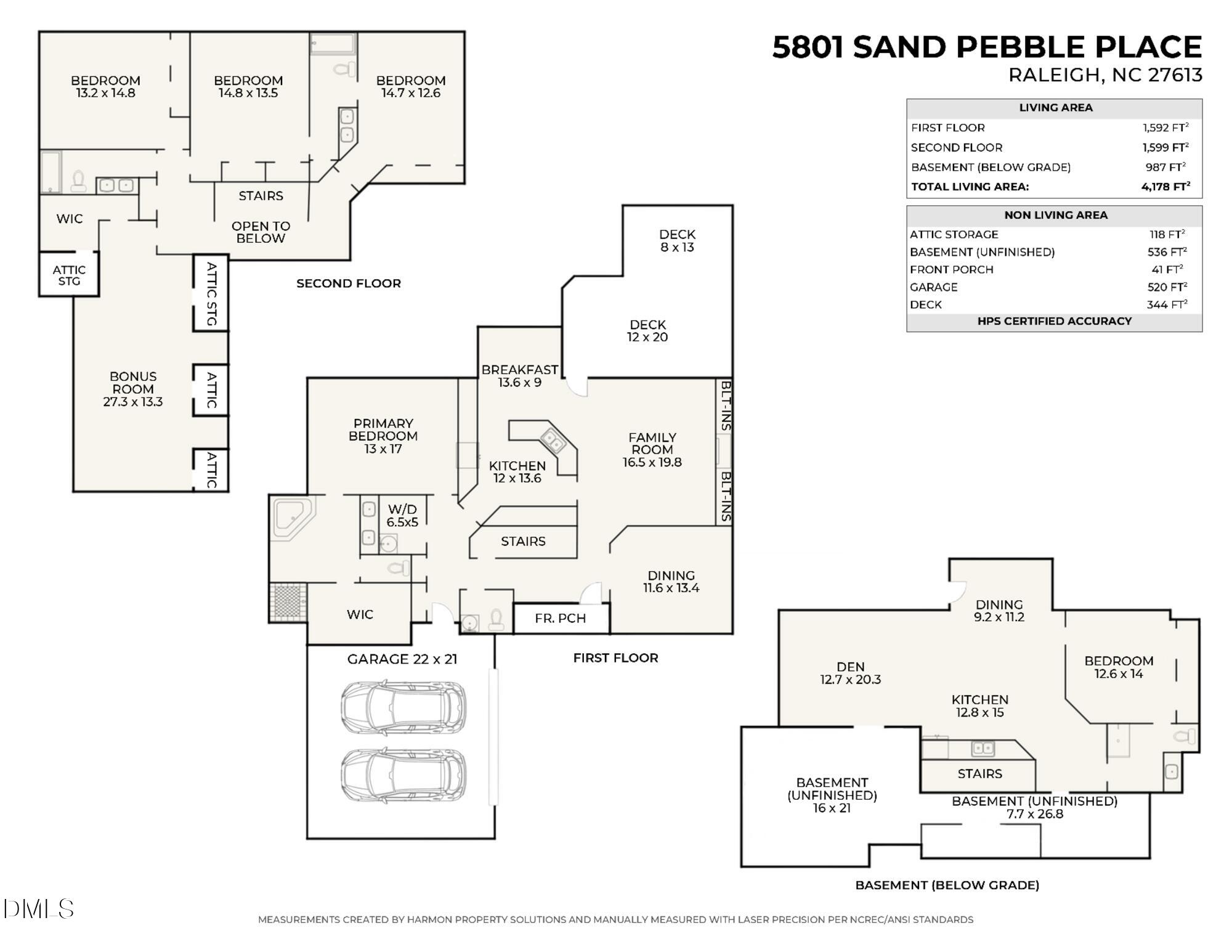 5801 Sand Pebble Place Raleigh, NC 27613 - Photo 67 of 68 Sketch