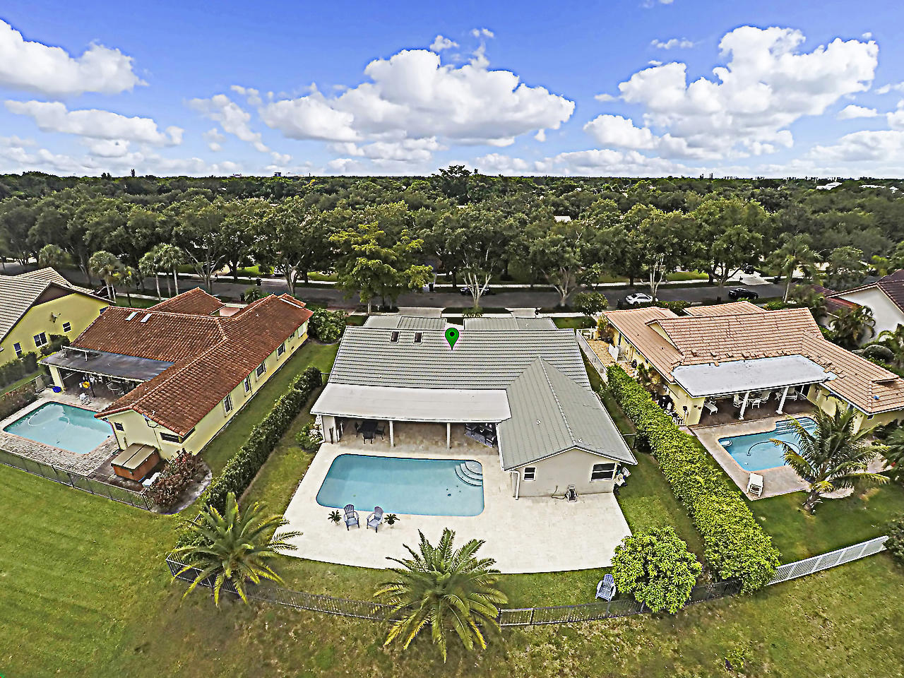 2621 Northwest 39th Street Boca Raton, FL 33434 - Photo 28 of 32 Aerial Back of Home