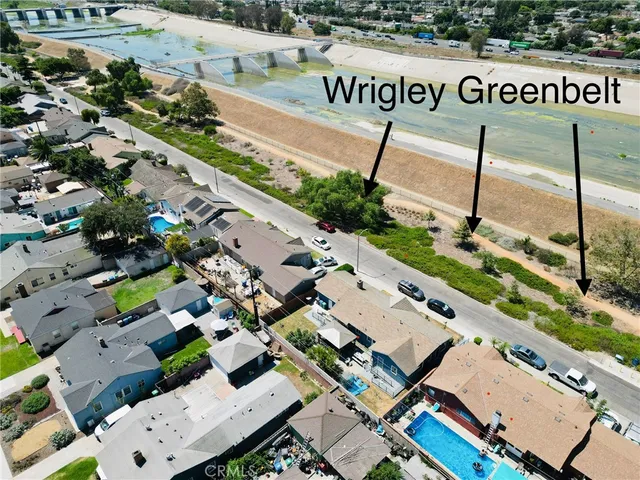an aerial view of a city
