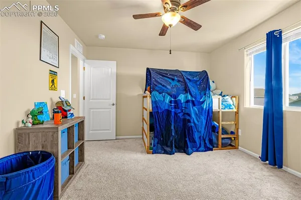a view of a storage in a room