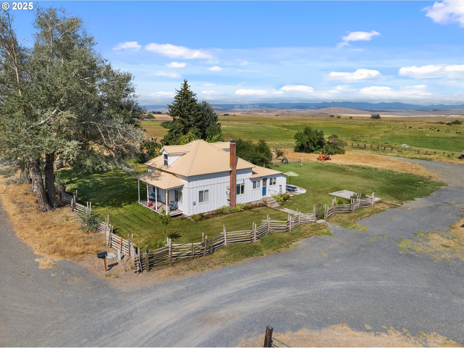 47219 Highway 30 Haines, OR 97833 - Photo 2 of 38 an aerial view of a house with ocean view