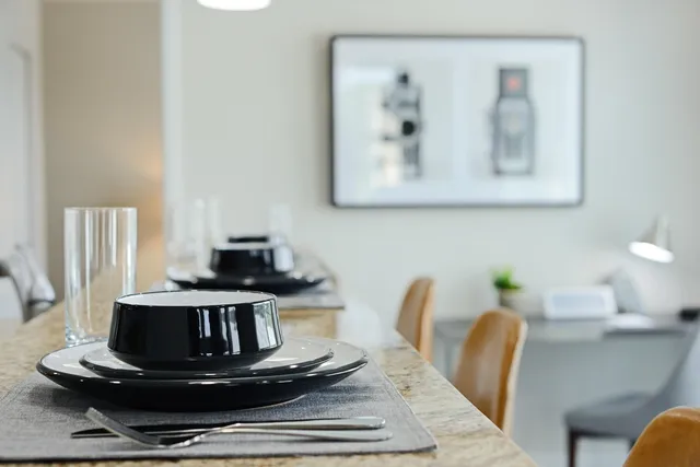 a room with gym equipment