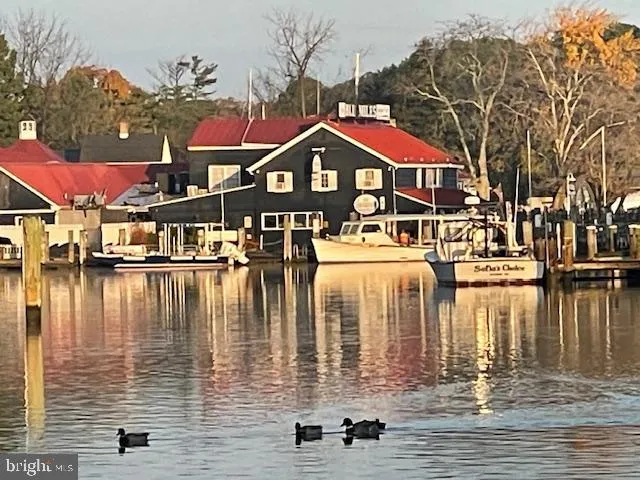 a view of front door with wooden floor and a large window