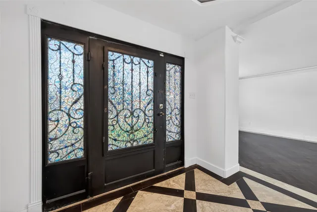 a view of front door