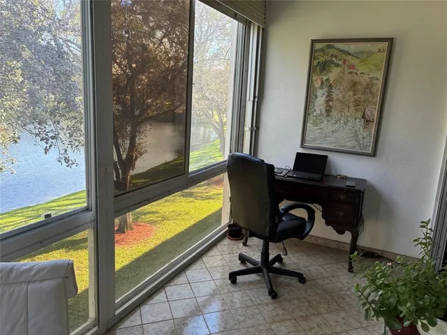 a view of a workspace with a window