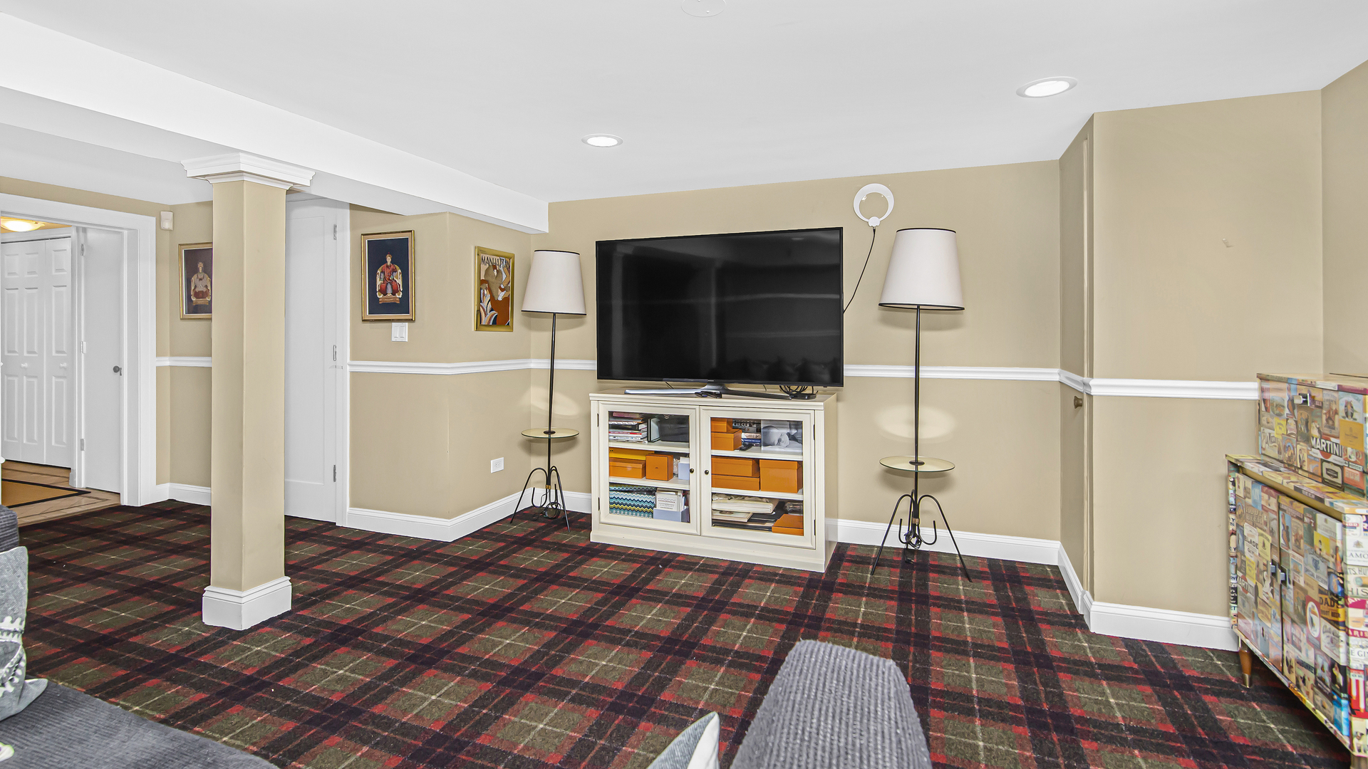 159 Fuller Lane Winnetka, IL 60093 - Photo 13 of 13 a living room with furniture and a flat screen tv