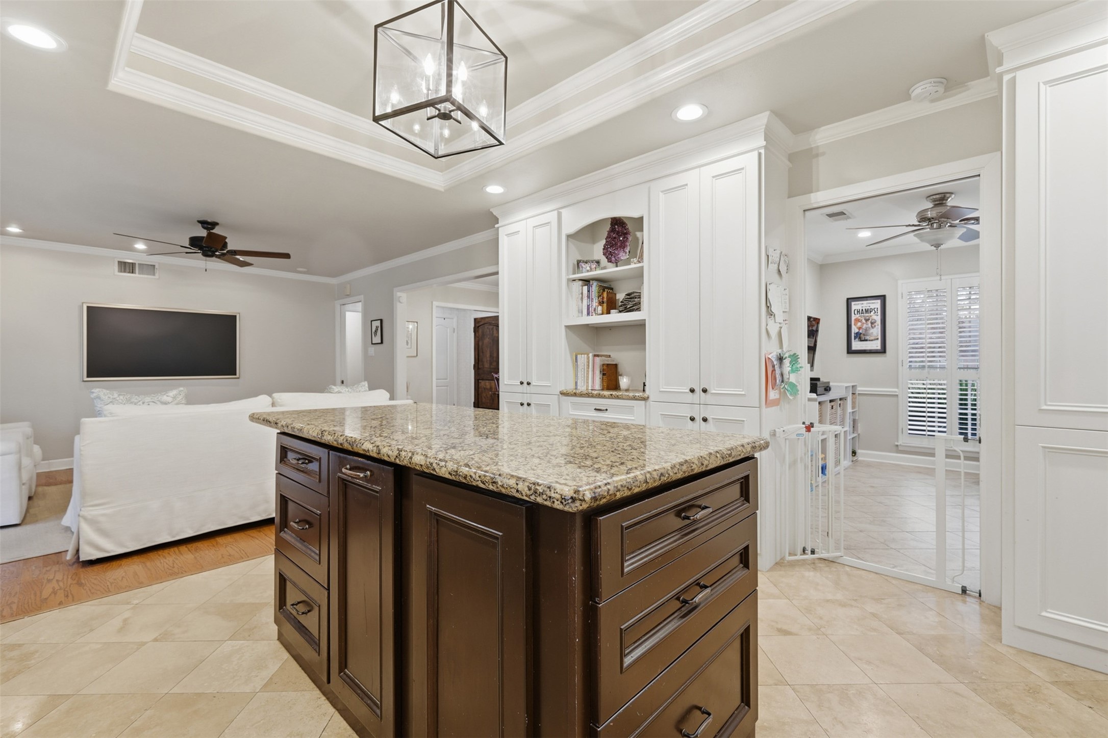 6236 Locke Lane Houston, TX 77057 - Photo 13 of 34 a kitchen with a sink a counter space and stainless steel appliances