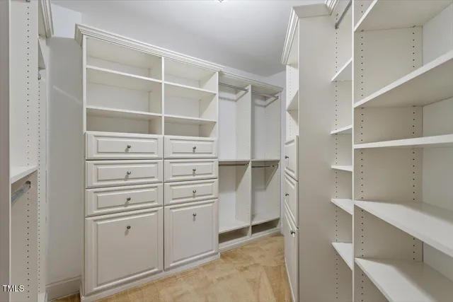 a view of walk in closet