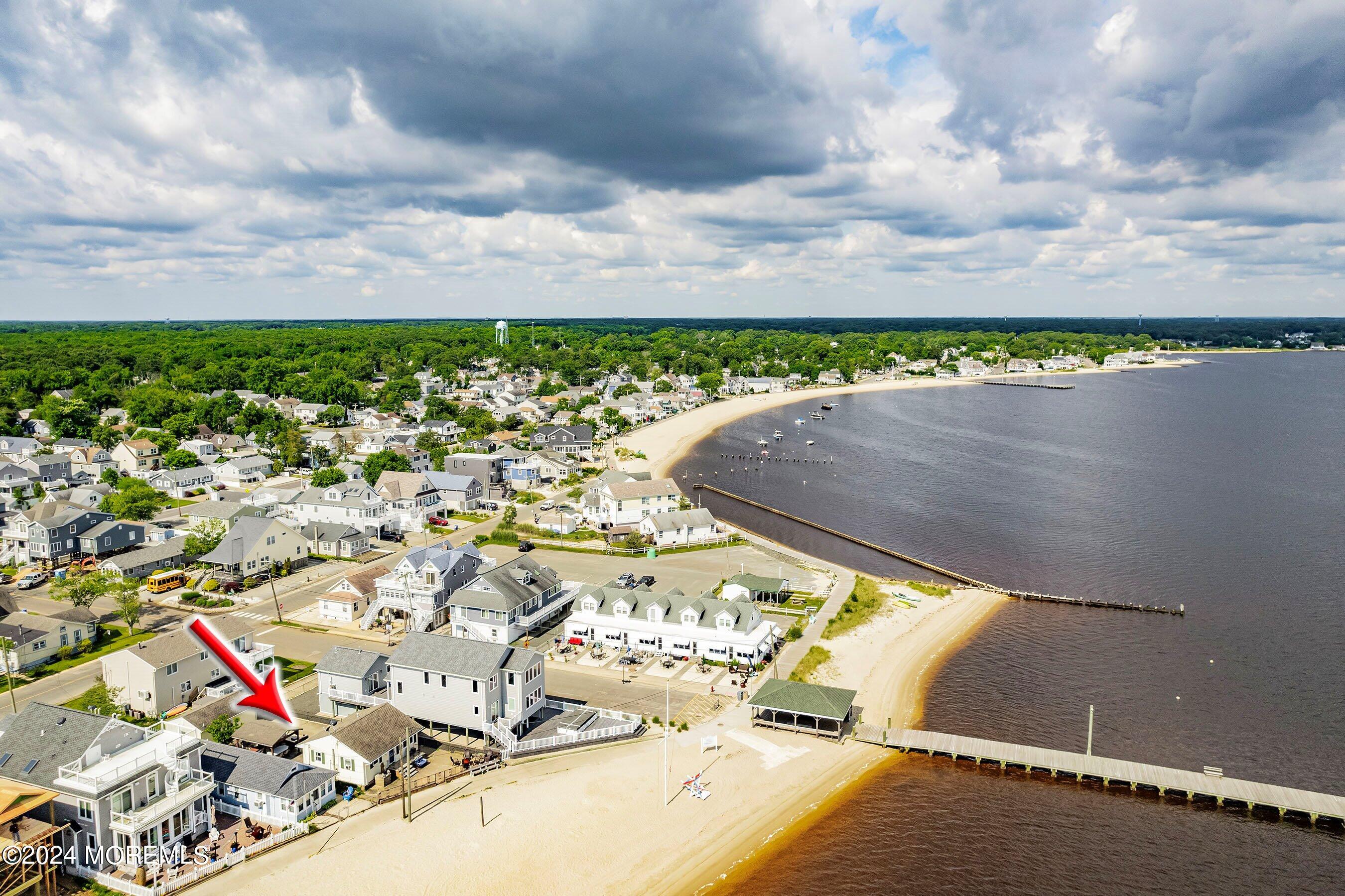 504 East Riviera Avenue Ocean Gate, NJ 08740 - Photo 3 of 17 03-Front Left Aerial ARROW