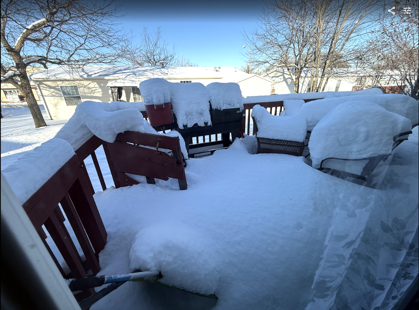 3404 Old Plank Road Park City, IL 60085 - Photo 19 of 20 a view of balcony with furniture and a potted plant