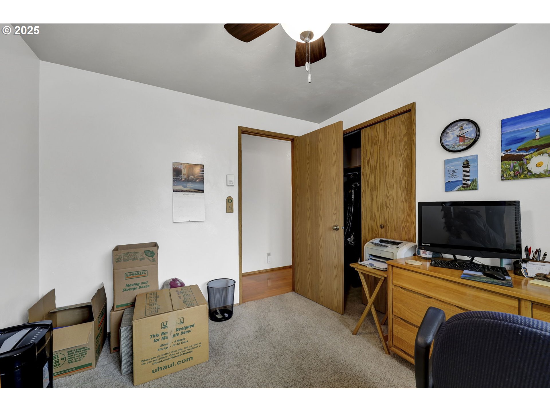 3670 Plumtree Drive Eugene, OR 97402 - Photo 30 of 47 a bedroom with furniture and a flat screen tv