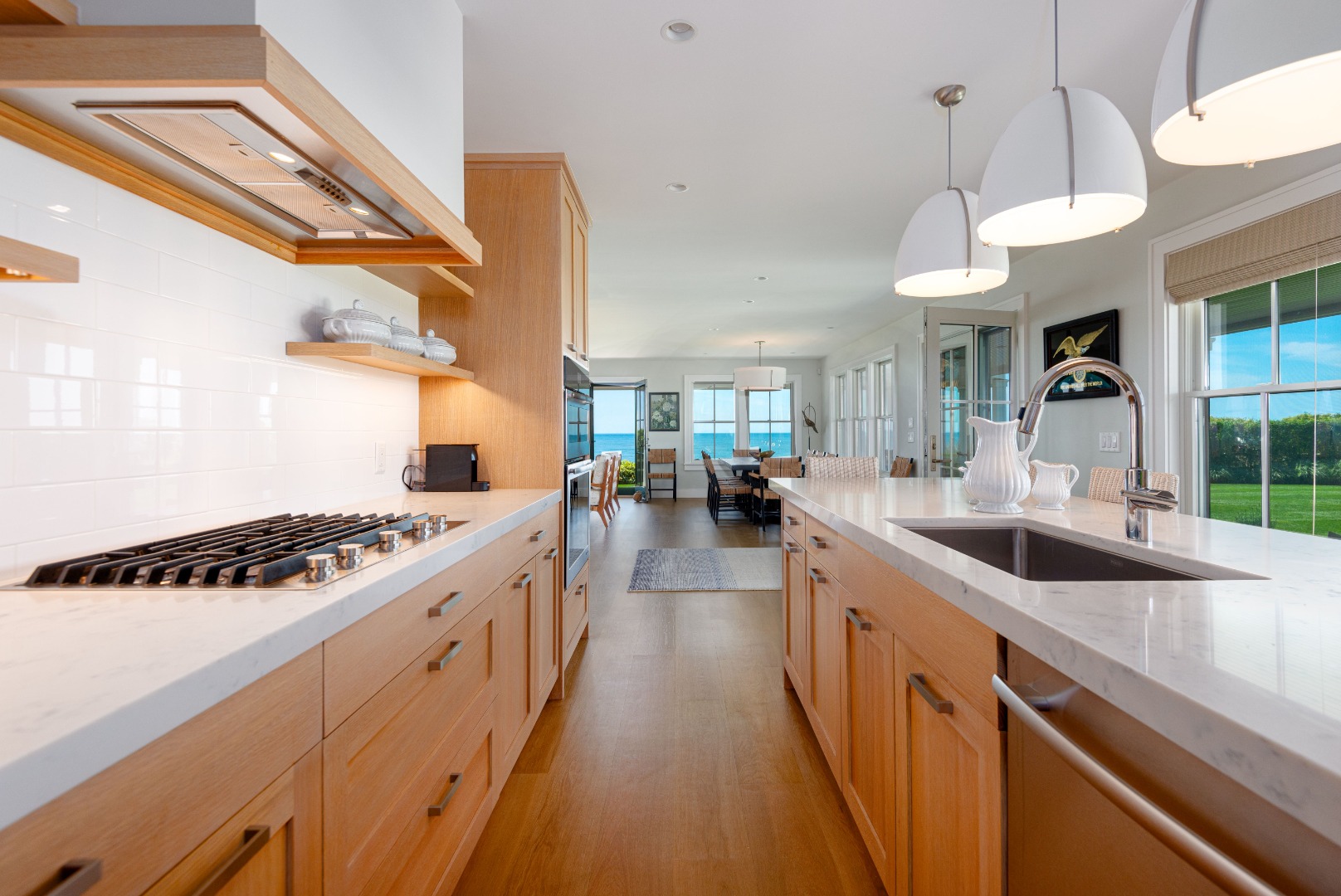 34 Bosworth Road Nantucket, MA 02554 - Photo 18 of 38 a kitchen with stove and cabinets