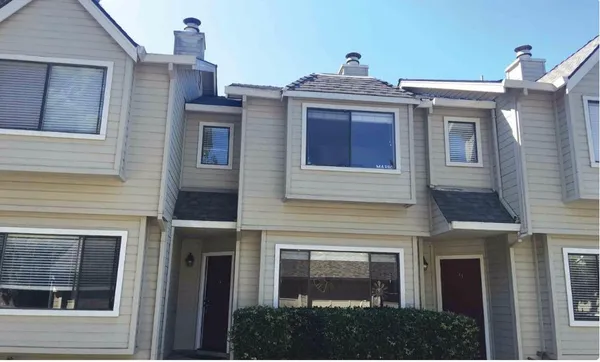 a front view of a house