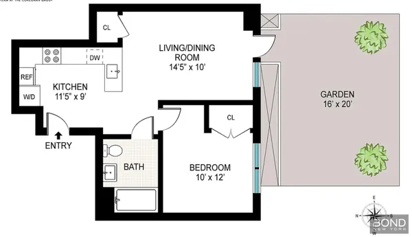 $4,400 | 230 Boerum Street, Unit 1R | East Williamsburg