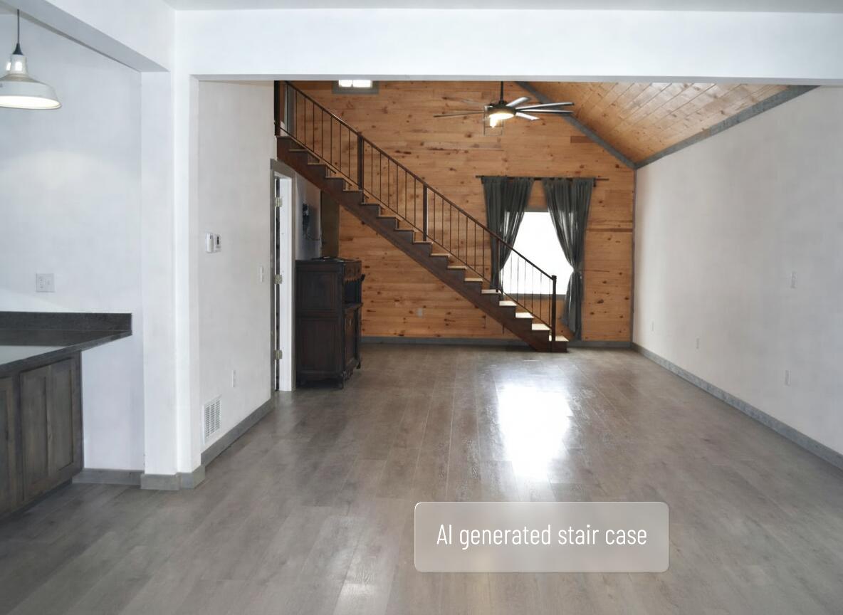 332 Fir Road La Russell, MO 64848 - Photo 31 of 50 332 Fir - L stair case no boards w note