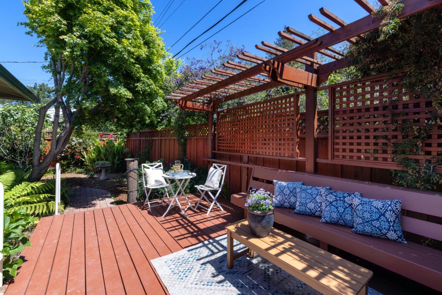 710-712 Riverview Drive Capitola, CA 95010 - Photo 28 of 37 a view of backyard with seating space