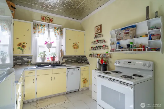 a room with storage and utility