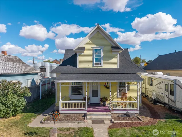 a front view of a house