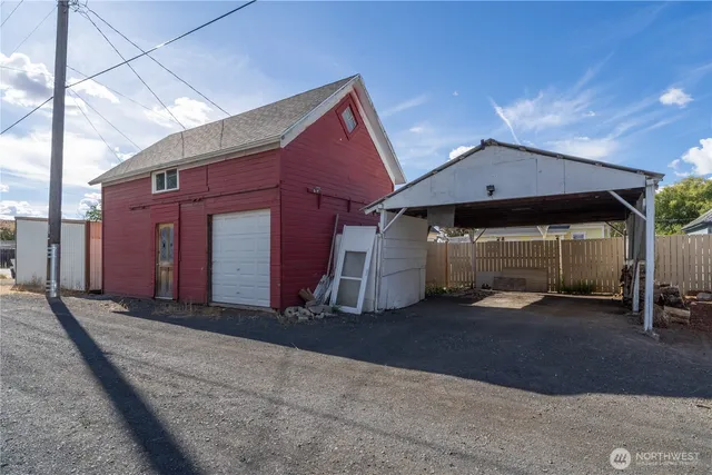 a aerial view of a house
