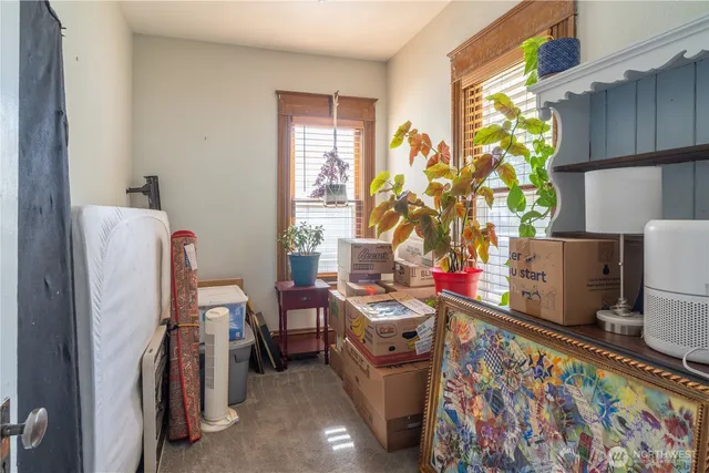 a view of a room with music instruments