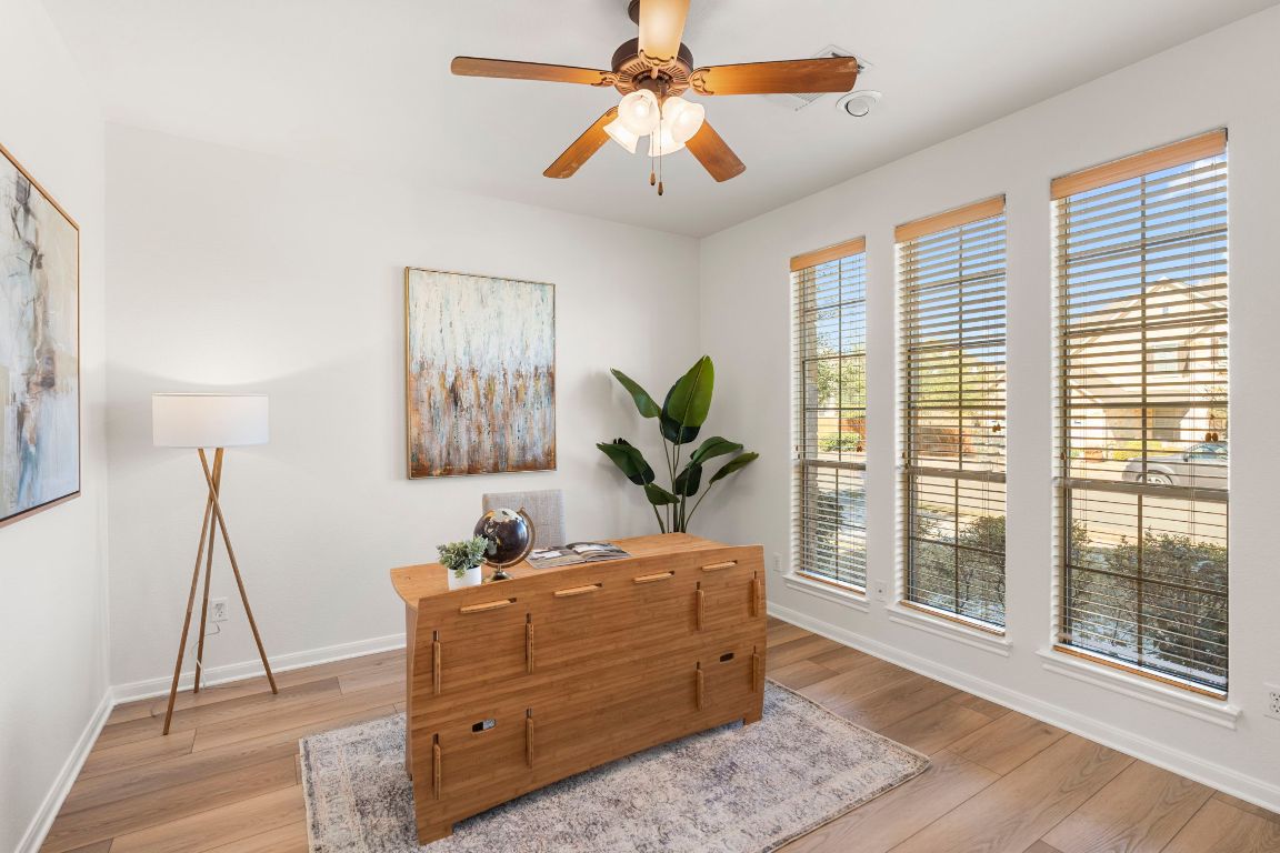 7809 Tusman Drive Austin, TX 78735 - Photo 11 of 40 Office/study area with light wood floors