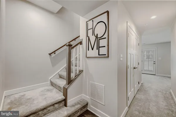 a view of entryway with stairs