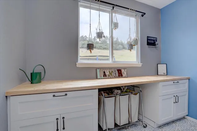 a view of a hallway with a bedroom