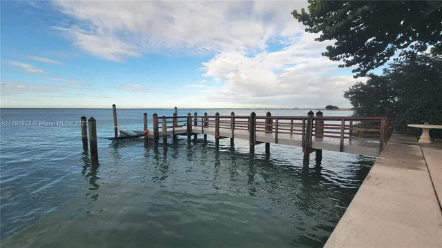 a view of outdoor space with a lake view
