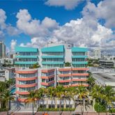 a view of a city with tall buildings