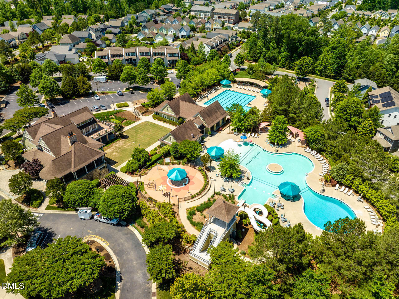 14 Tarwick Avenue Chapel Hill, NC 27516 - Photo 43 of 47 an aerial view of residential house with outdoor space and street view