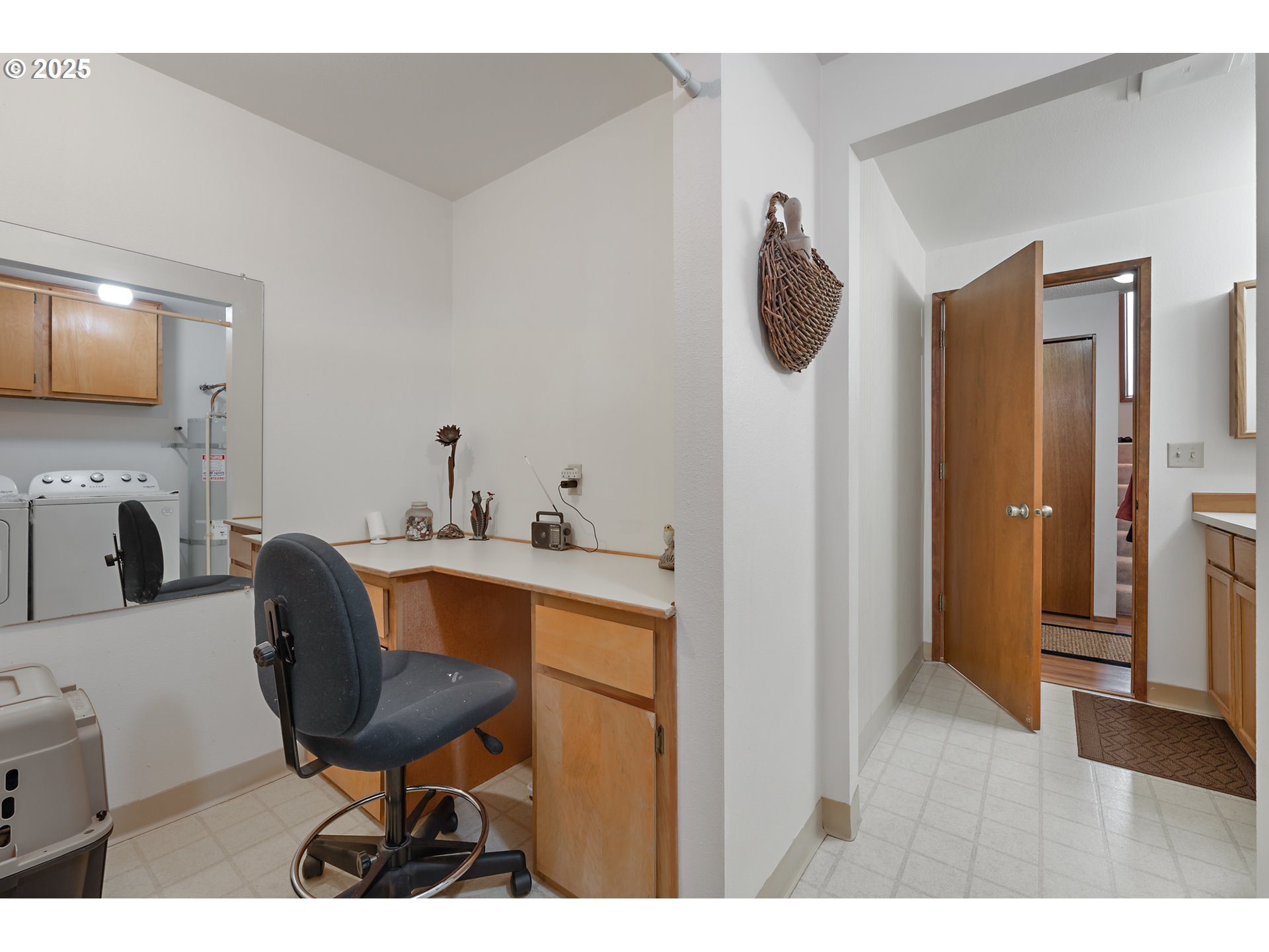 18100 Southwest Barcelona Way Beaverton, OR 97007 - Photo 29 of 41 a workspace with furniture and a fireplace