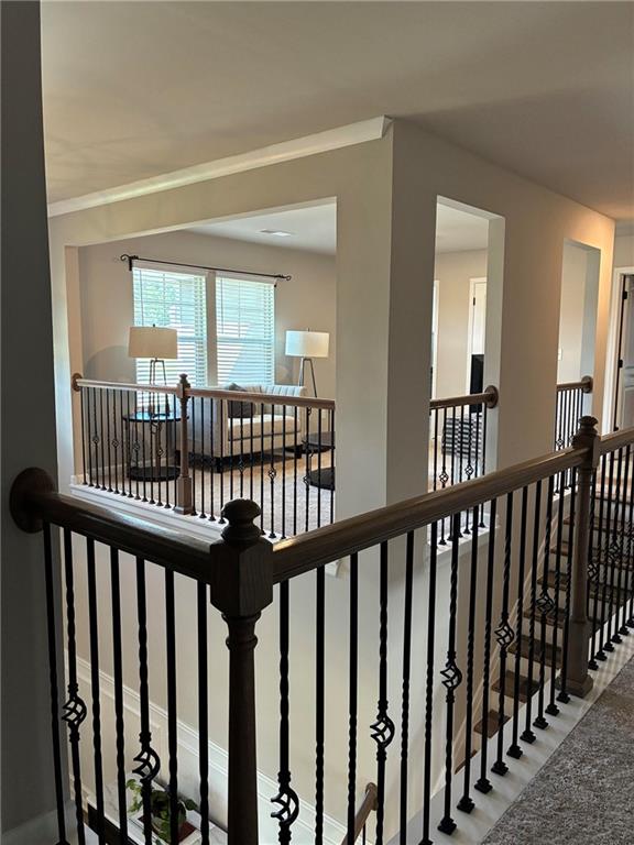 161 Donovan Avenue Locust Grove, GA 30248 - Photo 41 of 42 a view of a porch with wooden floor and windows