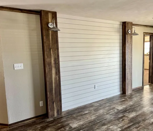 a view of a small space with closet