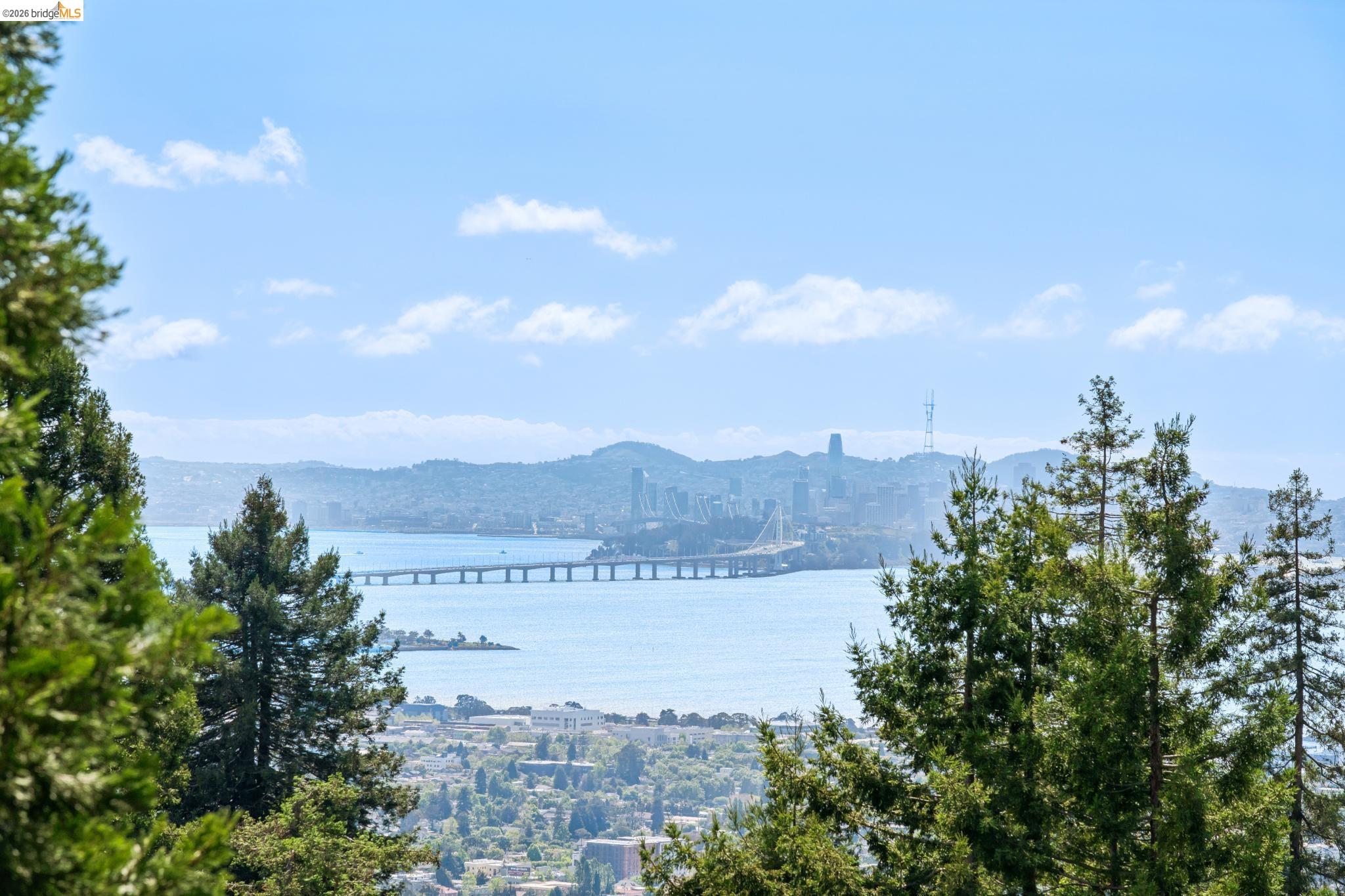 1183 Keeler Avenue Berkeley, CA 94708 - Photo 2 of 53 View of mountain background featuring a notable bridge and a large body of water