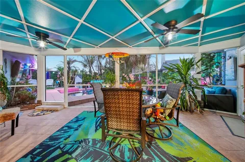 a outdoor living space with furniture